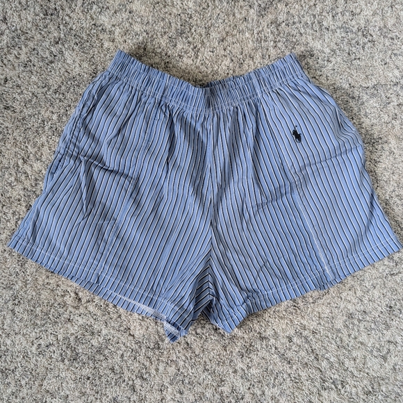 Frankie Upcycled Polo Ralph Lauren Striped Boxer Short Medium - Picture 1 of 6